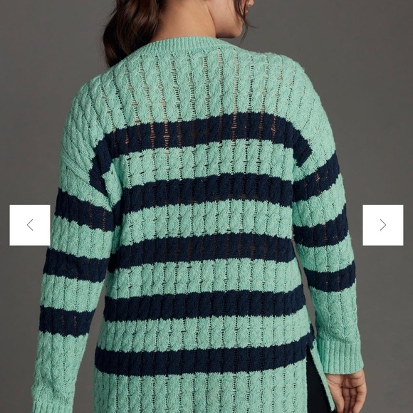 ✨HP✨NWT Pilcro by Anthropologie Longline Stitch Sweater - Picture 3 of 3